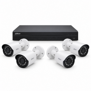 KIT VIDEOSORVEGLIANZA DAHUA XVR + 4 BULLET 4MP